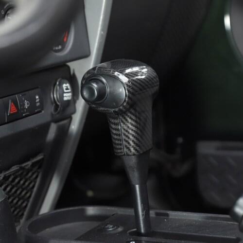Car Gear Shift Knob Head Cover Trim Styling For Jeep Wrangler JK 2007-2010 ABS Car Interior Auto Accessories