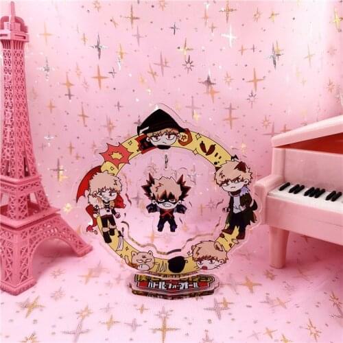 Anime My Hero Academia Izuku Shoto Katsuki Kirishima Acrylic Stand Figure Desktop Decoration Collection Model Toy Cosplay Doll