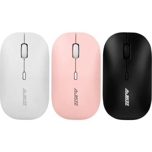 ALLOYSEED I18 Wireless Mouse 2.4GHz USB Receiver 1600 DPI Adjustable Quiet Optical Mice for Desktop Laptop PC Computer