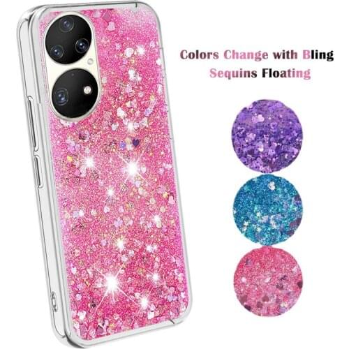 Glitter Liquid Case for Huawei P40 Lite E P20 P40 Pro P30 Lite Gradient Cover Honor 8A Prime 20S 10i 10 Lite 8C Nova 5T Capa