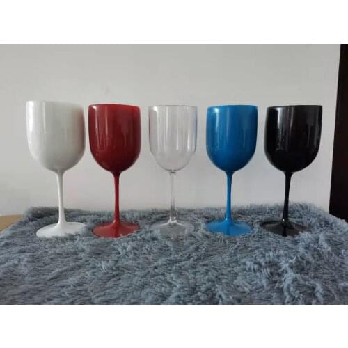 Environmentally Friendly Food Grade Pp Material Goblet Plastic Wine Glass Acrylic Cocktail Glass Party Party 480ML