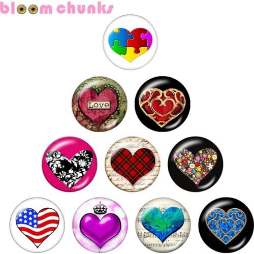 LOVE 10pcs mixed 12mm/18mm/20mm/25mm Round photo glass cabochon demo flat back Making findings S4029