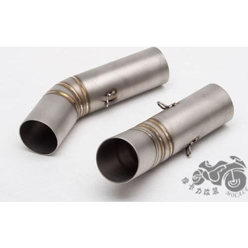 Motorcycle Modified Exhaust Mid Section 848 Exhaust Pipe Middle Section 848 Front Section Elbow 848 Evo Middle Link Pipe