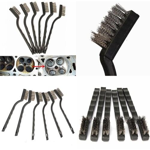 New 18cm Stainless Steel Wire Brush Tooth Brushes Rust Scrub Remove Cleaning Tools