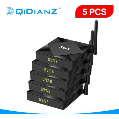 New 2020 Android 10 TX6S 5pcs Smart TV BOX 4GB 32GB 64GB 6K H616 QuadCore Media Player Youtube Set Top Box vs H96 X96 hk1max