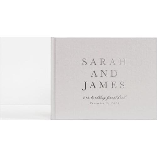 Personalized name date Wedding keepsake Journal Unique Guest Book Ideas alternative Calligraphy engagement Guestbook photo books