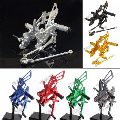 Sale Motorbike Adjustable Rider Rear Sets Rearset Foot Rest Pegs For Honda CBR600RR CBR 600 RR F5 2003 2004 2005 2006