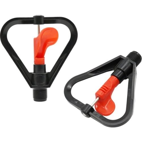 1/2 Inch Male Thread Rotating Water Sprinklers 360 Degree Garden Lawn Yard Greenhouse Irrigation Rotary Watering Nozzles 2 Pcs