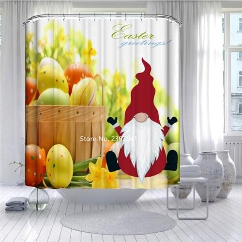 Christmas Theme Christmas Tree Snowman Cartoon Fruit Watermelon Lemon Orange Waterproof Shower Curtain Christmas Presents