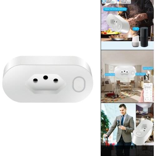 Smart Plug Brazil Smart Socket One-Key Sharing Overload Protection for Home Smart Small Compact Voice Control Time Control