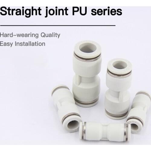 APU 4mm To 12mm Tube Pneumatic Straight Union One Touch Push In Pipe Tube Tubing Fitting Joint Hose Connector Joint Joiner