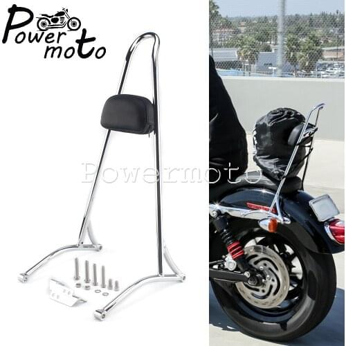 20" Backrest Sissy Bar w/ Pad Cushion For Harley Dyna Fat Bob Street Bob CVO/SE FXD FLD FXDF FXDL FXDB FXDC FXDWG FXDLS FXDFSE