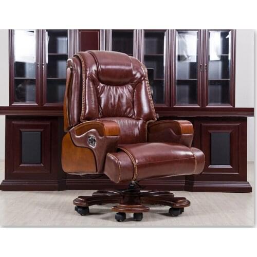 Large chairs. Leather boss chair. Massage can lie lifting household computer chair swivel chair