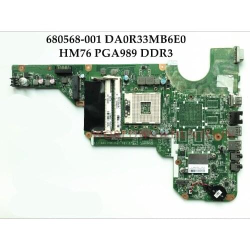 High quality 680568-001 For HP Pavilion G4-2000 G6-2000 G7-2000 Laptop Motherboard DA0R33MB6E0 HM76 PGA989 DDR3 W/O video Card