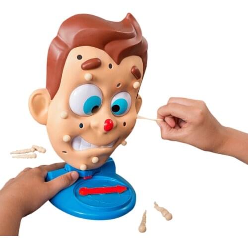 Simulate Face Shape Squeeze Acne Toy Popping Pimple Parent-Child Board Game Funny Educational Puzzle Novelty Toy