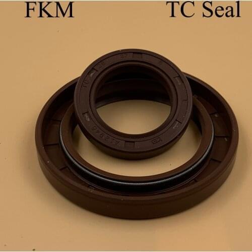 10*20*4.7/5/6/7 10x20x4.7/5/6/7 Brown Fluoro FKM Fluorine Rubber Double Lip Spring TC Ring Gasket Radial Shaft Skeleton Oil Seal