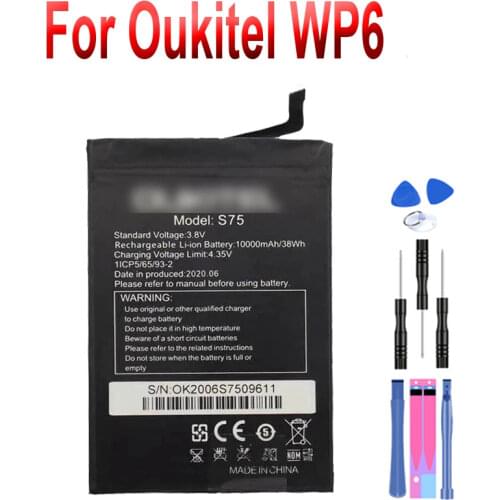 10000mAh 100% New battery For Oukitel WP6