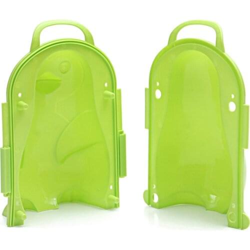 2Pcs/Set 3D Cartoon Penguin Winter Outdoor Snowman Maker Model Children Toys Parent-child Interactive Outdoor Sports Toys Games