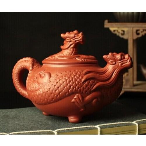 2018 Infusor Cooking Tools Capsule Chinese Dragon Kung Fu Tea Set, Clay Teapot High-grade Pot,handicraft 450ml Large Size