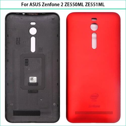 5.5" For ASUS Zenfone 2 ZE550ML ZE551ML Plastic Battery Back Cover Case Door Rear Housing Case Replace Parts Repai