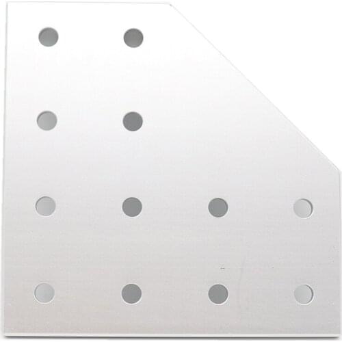 5PCS 12 hole 6060L-12 L type 90 Degree Joint Board Plate Corner Angle Bracket Connection Strip for Aluminum Profile