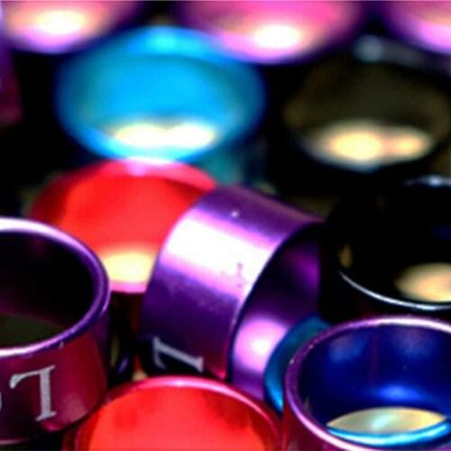 50 Pcs Pigeon Bands Bird 5mm Foot Ring Species Identify Training Rings Pet Bird Label Sign for Pigeon Dove Chicks Small