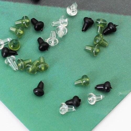 Carp Fishing 50PCS Accessories Fishing Hook Stop Rubber Beads Fishing Hook Stopers Chod Heli Rigs Stop Beads for Carp Rig Tackle