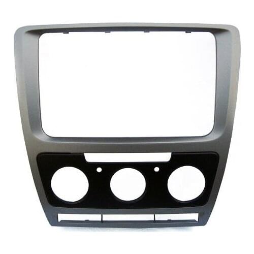 Car Facia for Skoda Octavia (Manual A/C) 2008-2013 Radio DVD Stereo CD Panel Dash Kit Trim Fascia Face Plate Frame Bezel Console