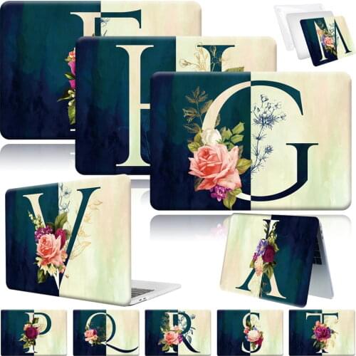 Hard Shell Laptop Case for Apple Macbook Air 13" A2337 (M1) 2020/Pro 13" A2251 A2289/Pro 13" A2338 (M1) 2020 Half Letter Pattern