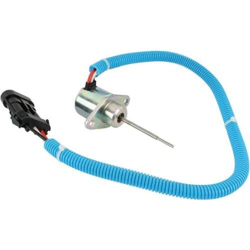 Diesel Stop Solenoid SA-4298-T 1503ES-12A5SUC9S 12V with 3 Ternimals Fit for Woodward 1500 Series Kubota V2203 Case 560