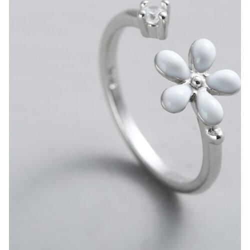 High-quality 925 Sterling Silver Jewelry Female Personality Open Ring Simple Style Adjustable Rings Free Shipping
