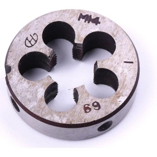 M14 x 1.0/1.25mm Steel Metric Die Wrench Right Hand Screw Thread Round Die Machine Tool