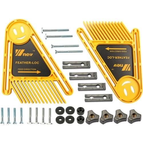 2pcs/set Feather Loc Board Set for Table Saws Woodworking Engraving Machine Double Featherboards Miter Gauge Slot Woodwork tools