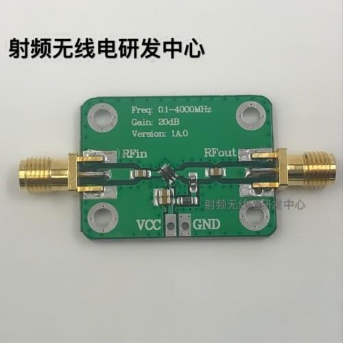 NEW 1PC 0.1-4000MHz Gain: 20dB Low Power Microwave RF Broadband Amplifier