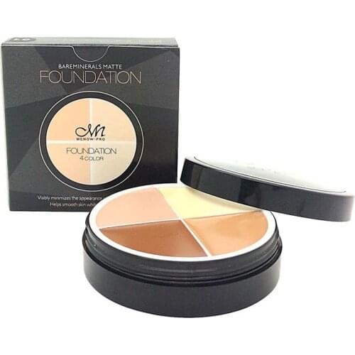 Pro Brand Makeup Cosmetics Contour Palette Makeup 4 Color Nude Foundation Face Concealer Cream 4 color Style C14001# 1pcs