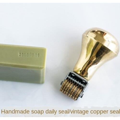 Retro Roller Date Stamp Copper Metal Calendar Stamp Time Stamp Diy Handmade Soap Date Stamp Background Stamp Craft Supplies