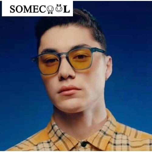 2020 Brand new Korea Fashion style Women&men sunglasses Clear Big Frame UV400 sun glasses Summer Outdoore eyewear N525