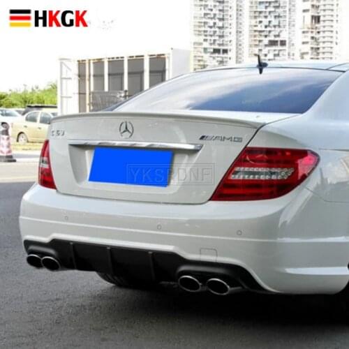 For Mercedes Benz W204 Spoiler 2008-2014 C-class C180 C200L C63 Spoiler High Quality ABS Car Rear Wing Spoiler