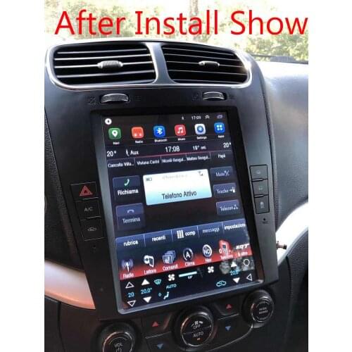 Tesla Android 9.0 Car Multimedia Player For Fiat Freemont Dodge Journey Car Radio With GPS Navigation Multimedia WIFI Player