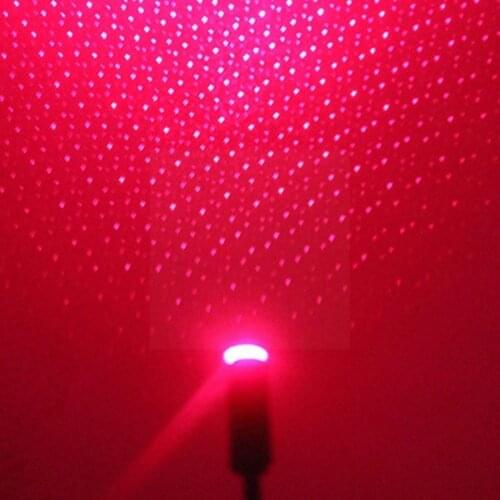 USB Car Roof Star Led Interior Light Starry Atmosphere Home Ambient Decor Bedroom Ceiling Projector Party Auto Decoration