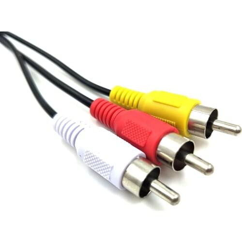 USB RCA cable, turn 3 RCA USB cable, AV USB interface, USB 2.0 female head to 3 RCA male head video adapter cable, A/V camera su