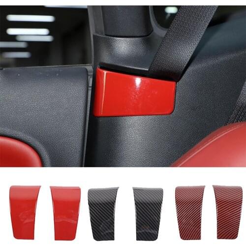 ABS Interior Seat Safety Belt Buckle Button Cover Decorative Trim Fit for Dodge Challenger 2010-2021 Car Accessories