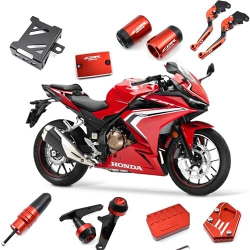 Motorcycle Crash Pad Frame Slider Falling Protection For CBR500R CBR 500R CBR500 2020 2019 Side Stand Enlarger Plate brake