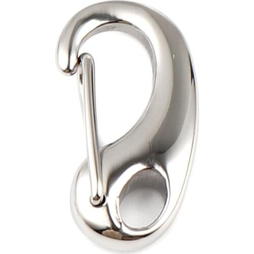 3 PCs Stainless Steel Lobster Clasp Findings For Jewelry Making Silver Color DIY Findings 21mm x 11mm