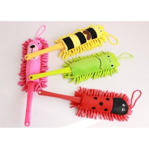 1PC Cute cartoon chenille Cleaner Window Conditioner furniture Duster Dust removal Clean Brush Home cleaning tool OK 0115