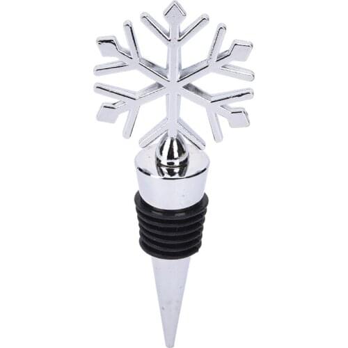 1Pcs New Snowflake Wine Bottle Stopper Zinc Alloy Wine Cork Wedding Favors For Barware Tools Wholesale