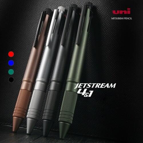 1Pcs UNI Jetstream Multifunctional Pen 4+1 Drawing Pen Ballpoint Pen MSXE5-2000A Business Office Multifunctional Signature Pen