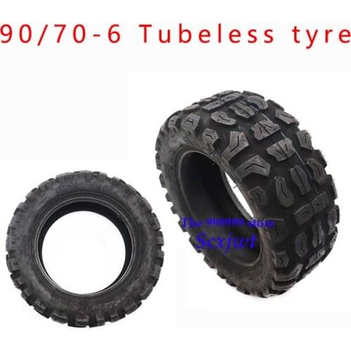 10 Inch 90/70-6 Non-slip Tubeless Tyre 90/70-6 Vacuum Tire Off-road Tire for Electric Scooter Accessories