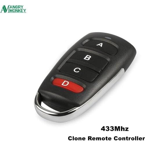 433MHz wireless Clone Remote Control With Battery Garage Door Remote Control Backup Remote Key Clone 1527 PT2264 HT600 etc