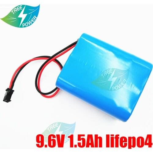 9.6V 1.5AH 18650 3s1p LiFePO4 battery pack for solar light